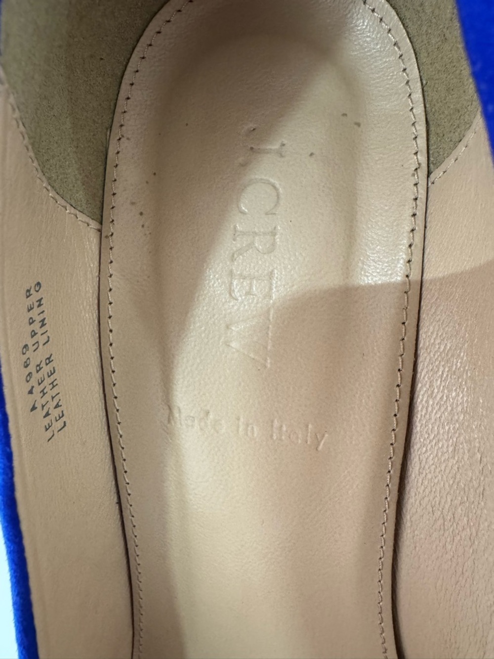 J. Crew Cobalt Blue Suede Pointed-Toe Pumps Size 7 - Picture 5 of 7